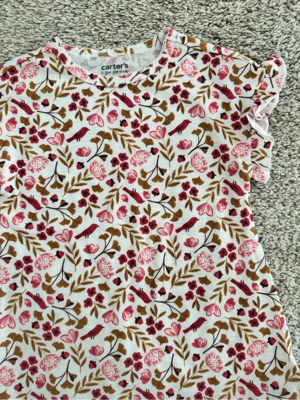 Carter's Fox Print PJ Set + Floral Nightgown